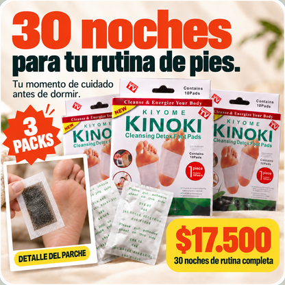 🔥 3 Pack - Parches Pies Kinokis