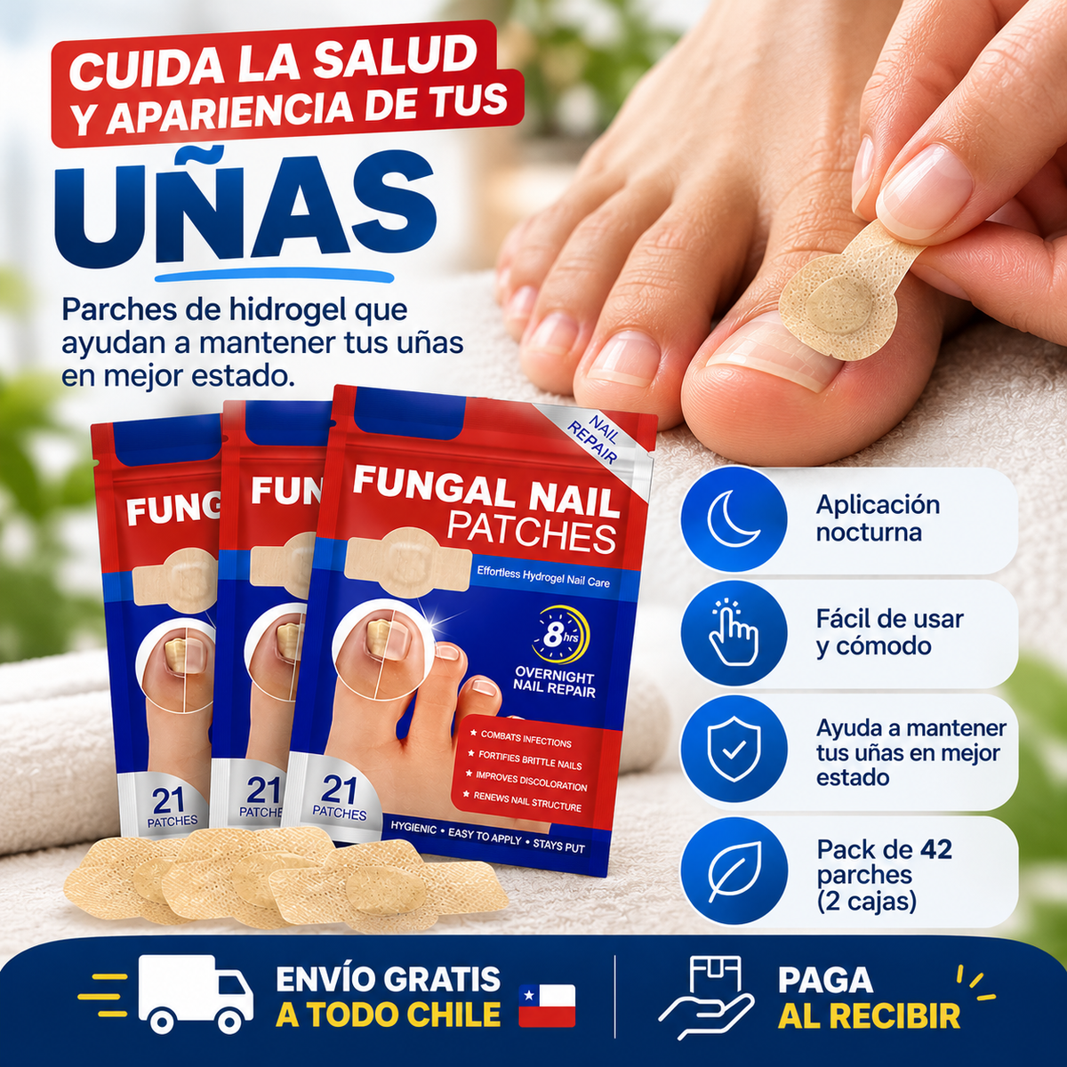 Parche Hongo De Uñas 2x1 - 42 Unidades