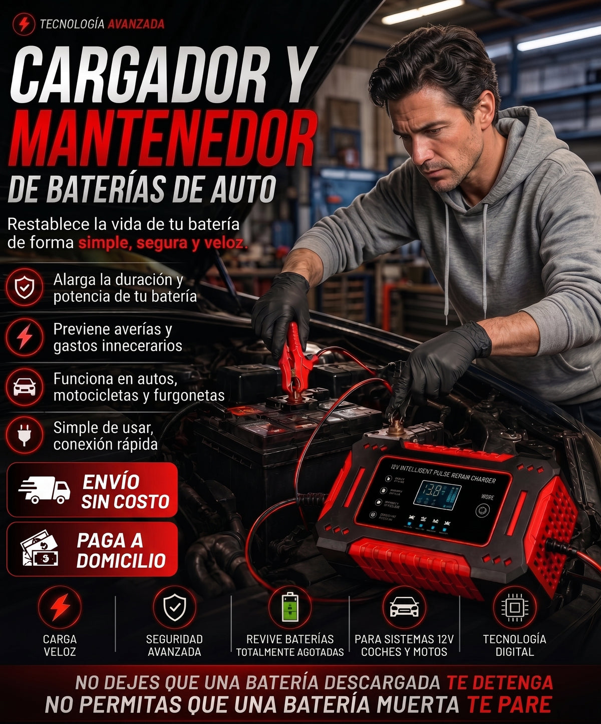 CargaMax Pro - Cargador de Bateria