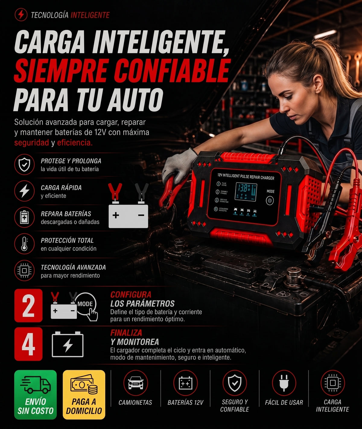CargaMax Pro - Cargador de Bateria
