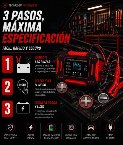 CargaMax Pro - Cargador de Bateria
