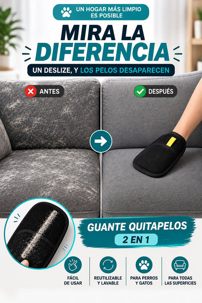 PetClean – Pack 2 Guantes Quita Pelos 🐾